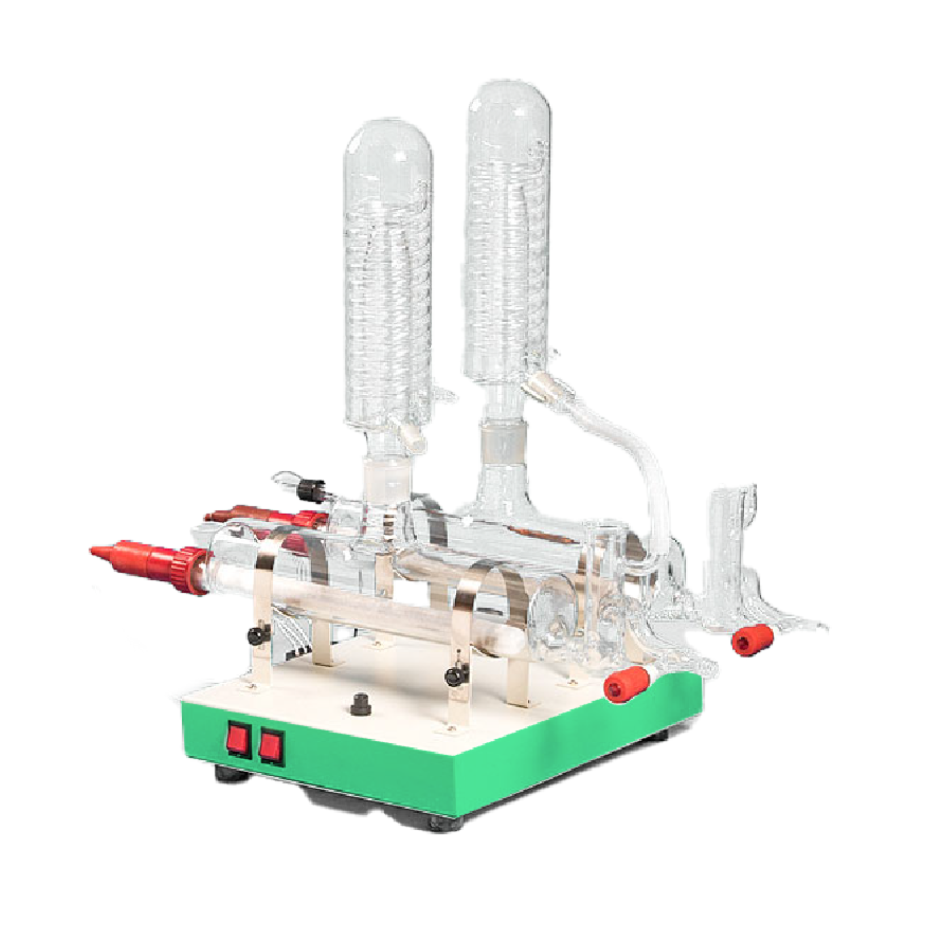 BOROSILICATE GLASS DOUBLE DISTILLATION UNIT